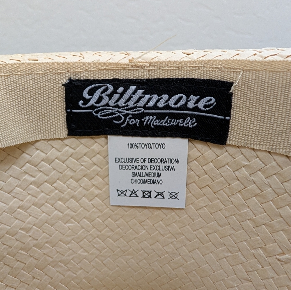 Madewell Collab Stylish Straw Hat with Ribbon - Picture 3 of 3